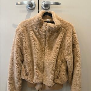 ALO Yoga Cream Teddy Jacket